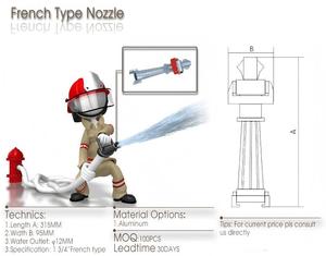 Lance d'incendie portable en aluminium de <span class=keywords><strong>type</strong></span> français, durable, 1 3/4 pouces, SHENGFENG, pour la lutte contre l'incendie - Product Image 6