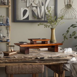 Personalizado madeira meditação altar tabela Handmade Tiered <span class=keywords><strong>Puja</strong></span> tabela madeira oração Buda santuário altar meditação tabela para relaxamento - Product Image 5