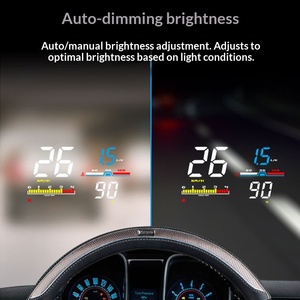 Pantalla para Coche, Velocímetro Universal OBD2 HD LCD, Proyector <span class=keywords><strong>HUD</strong></span> Modelo D5000 - Product Image 4