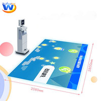 Projecteur de jeu interactif mobile pour sol de mariage avec projection immersive et écran tactile