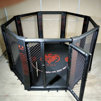 Ring de Boxeo Octagonal OEM OCM MMA, Tamaños Disponibles, Construcción Duradera Antideslizante, Jaula de Piso
