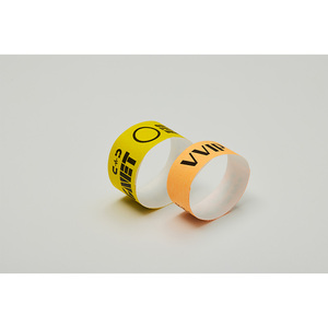 สายรัดข้อมือ Tyvek สีพื้น ขนาด 25 มม. (1 นิ้ว) สำหรับงานอีเว้นท์ ใช้เขียนข้อความได้ สะดวกต่อการระบุ - Product Image 2