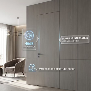 <span class=keywords><strong>Porte</strong></span> intérieure invisible minimaliste moderne, réduction <span class=keywords><strong>acoustique</strong></span> de 46 dB, membrane en PVC imperméable, <span class=keywords><strong>porte</strong></span> à plat pour <span class=keywords><strong>appartement</strong></span> - Product Image 5