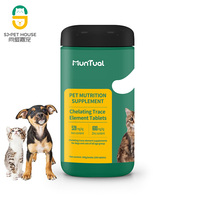 Suplemen Kesehatan Nutrisi Hewan Peliharaan Tablet Unsur Mikro Terkelat untuk Anjing dan Kucing