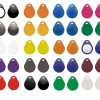 Porte-clés IC à boucle n°3 en stock usine, type ultrasonique KF17B, contrôle d'accès Fudan RF pour communautés résidentielles, fabriqué en Chine