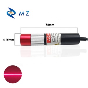 Hot Selling Verstelbare Focussering D 16Mm 650nm 50Mw Glazen Lens Cw Industriële Machine Rode Lijn Lasermodule Met Adapter - Product Image 2