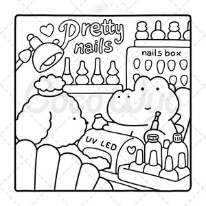 Livre de <span class=keywords><strong>Coloriage</strong></span> Personnalisé, Mignon et Agréable, Motifs Audacieux et Faciles pour Adultes et Enfants, Activité Éducative sur les Animaux, Impression sur Papier, Reliure Parfaite - Product Image 3