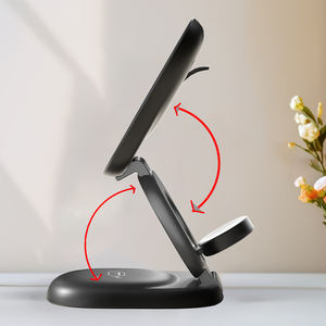 แท่น<span class=keywords><strong>ชาร์จ</strong></span>ไร้<span class=keywords><strong>สาย</strong></span>แม่เหล็กแบบพับได้ 3 in 1 สำหรับ<span class=keywords><strong>โทรศัพท์</strong></span>มือถือ <span class=keywords><strong>ชาร์จ</strong></span>เร็ว 15w สำหรับเดสก์ท็อป ผลิตโดยผู้ผลิต OEM - Product Image 5