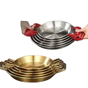 Sản Phẩm Mới Thép Không Gỉ Lẩu Hải Sản Nồi Đa-Chức Năng Nhà Bếp Paella Pan