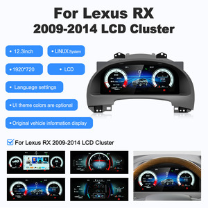 ชุดหน้าปัดดิจิตอล LCD ระบบ Linux พร้อม Carplay สำหรับ Lexus RX ปี 2009-2014 ยี่ห้อ NaviHua รุ่นใหม่ - Product Image 2