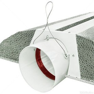 8 \ "Cool <span class=keywords><strong>Tube</strong></span> Hood D.E. Réflecteur de lumière de croissance <span class=keywords><strong>carré</strong></span> en aluminium Design pour la culture hydroponique intérieure - Product Image 4