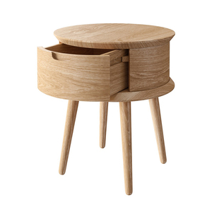 Bán Buôn Vòng Bảng Bên Đồ Nội Thất Bằng Gỗ Phòng Khách Trang Trí Bàn Cà Phê Gỗ Cũ Bên Bảng - Product Image 3