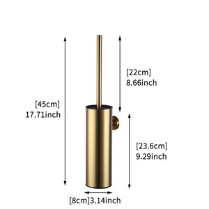 Ensemble de <span class=keywords><strong>brosse</strong></span> de toilette en acier inoxydable KEGAO avec couvercle en silicone pour salle de bain, sur pied et mural, ensemble de <span class=keywords><strong>brosse</strong></span> de toilette - Product Image 5