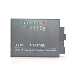 Chế Độ Đơn 2 SC Fiber To 4 Rj45 100M Megabit Media Converter Bảng Mạch PCB - Product Image 4