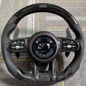 Volant en fibre de carbone pour Mercedes Benz <span class=keywords><strong>AMG</strong></span> C63 E63 <span class=keywords><strong>E55</strong></span> GT FLE GLS A35 GLB35 CLA G63 - Product Image 4