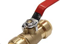 (Pack de 10) Vanne à boisseau sphérique à raccord rapide 3/4 pouce à passage plein 100 psi pour eau chaude/froide avec outil de déconnexion par clip Certifié UPC PF-VALVE011 Fabriqué en Chine