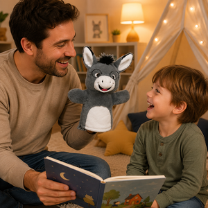Maßgefertigte Waldtier-Handpuppen für Kinder, Plüschtiere mit PP-Baumwollfüllung, Superweicher Stoff, Geburtstagsgeschenk - Product Image 4