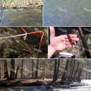 Ligne de pêche Tenkara <span class=keywords><strong>Leader</strong></span> Line à diamètre réduit 3,3 m/3,6 m/4,0 m/4,5 m en couleur orange vif avec services de cartes de support personnalisées - Product Image 2