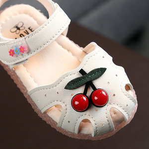 Chaussures pour tout-petits en gros, sandales souples pour bébés filles de 1 an, motif cerise princesse - Product Image 4