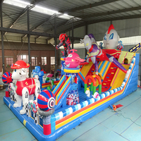 Grand château gonflable commercial d'extérieur, structure de saut et de rebond excitante pour des activités de plein air amusantes