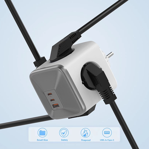 Spina di alimentazione elettrica multifunzione <span class=keywords><strong>presa</strong></span> cubo di estensione con protezione contro le sovratensioni Power Cube - Product Image 3