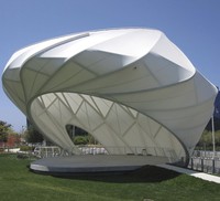 Membrane de toiture en tissu PVDF pour dôme gonflable, couverture d'entrepôt, auvent de parking, bâche tendue, bâche occultante, pare-soleil