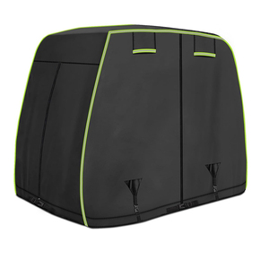 Benutzer definierte Größe 2 4 Passagiere Golf wagen abdeckungen mit Reiß verschluss Wasserdichte Ganzjahres-Schutz abdeckung für Golf wagen im Freien - Product Image 1