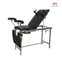 Table d'examen gynécologique et obstétrical en acier inoxydable MT MEDICAL pour accouchement et examen patient en milieu hospitalier