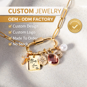 高品質 ファッションジュエリー 金メッキ ジュエリー カスタム 925 スターリングシルバー ペンダントチャーム 中国OEMジュエリー工場 - Product Image 1