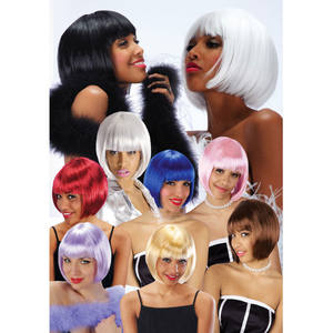 Bellissima parrucca bob da donna, taglia unica, assortita - Product Image 1