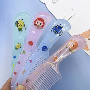 Juego de Peines para Niños con Estampado de Animales de Dibujos Animados, 3 Piezas por Paquete, Peines Antiestáticos de Plástico con Dientes Finos y Cola de Rata para Bebés y Niños - Product Image 3