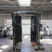 Máquina de Gimnasio Multifuncional de Hierro Comercial Iron Smith, Máquina de Ejercicios de Espuma Metálica para Fisicoculturismo, Entrenador de Fuerza para Hombros y Piernas