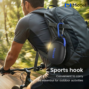 Mini Altavoz Portátil Impermeable IPX7 <span class=keywords><strong>con</strong></span> Gancho Deportivo y Cuerpo de TPE, Altavoz Inalámbrico para Exteriores para Senderismo, Camping y Viajes - Product Image 5