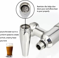 SS Nitro Cold Brew Coffee One Tap Distributeur de tour de bière 3 "Diamètre Colonne de bière Homebrew Bar Accessoires