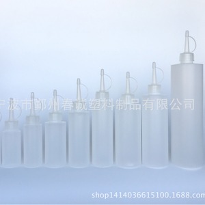 ขวดพลาสติก HDPE ปากแหลม 75 มล. ทรงกระบอกตรง ไหล่แบน ขวดบรรจุสี พร้อมเชือก บรรจุภัณฑ์ทั่วไป - Product Image 4