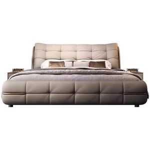 Meubles de chambre à coucher en bois de luxe moderne, lits rembourrés doux, <span class=keywords><strong>lit</strong></span> <span class=keywords><strong>double</strong></span> taille king size avec rangement, design de haute qualité - Product Image 6