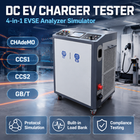 Testeur de chargeur EV DC, analyseur et simulateur EVSE 4-en-1 CHAdeMO CCS1 CCS2 GBT avec banc de charge pour station de recharge rapide
