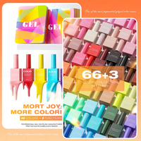 66 + 3 Couleurs – Kit de Vernis à Ongles Semi-Permanent UV/LED 15ml (0.5oz) à Marque Privée – Base et Top Coat Inclus