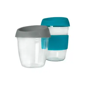 Coperchio per tazza in silicone resistente al calore riutilizzabile con logo personalizzato di fabbrica per tazze da caffè in vetro e coperchi in silicone