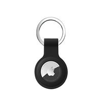 Nouveau modèle 2024 : Housse de protection en silicone pour AirTag, porte-clés anti-perte, compatible avec collier de localisation pour animaux de compagnie