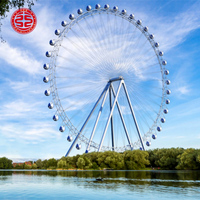 Gran Rueda Gigante con Cabina Climatizada para Parques de Atracciones, Tipo London Eye, para Venta