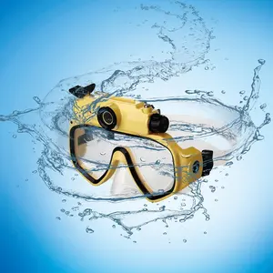 HD720P防水潜水眼镜面罩游泳池水下30m数码摄像机