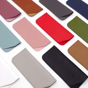 Estuche para Gafas Personalizado al por Mayor con Logotipo, Funda de Gafas de Cuero PU Colorida, Bolsa para Gafas de Lectura - Product Image 4