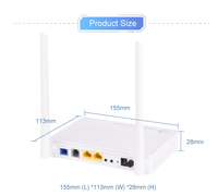 2.5Gbe 25Ge 2 puertos 1GE 1FE banda única azul ONT ONU 5DBI Ftth Gpon Epon modo dual ONT Xpon enrutador OEM 1GE 1FE 2.5Gbe 25Ge 2 5DBI