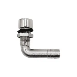 Stainless Steel Boat Fuel Tank Vent Round Hand Straight for 5/8 inch Inner Diameter Hose Marine Hardware Fitting