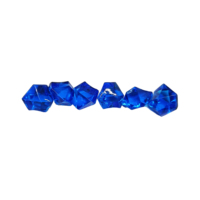 Cristaux de diamant en plastique multicolores irréguliers, en forme de cubes, pour la vente en gros, composants transparents exquis
