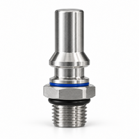 Raccord rapide de refroidissement liquide SUS304 DN9 UQD04 mâle à face plate anti-débordement pour serveur de centre de données