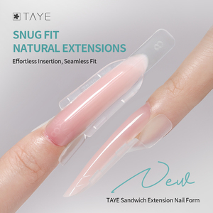 120 Pz Formine Dual Form Trasparenti a Copertura Totale per Ricostruzione Unghie Veloce in Gel, Tips per Allungamento Unghie <span class=keywords><strong>con</strong></span> Polygel - Product Image 3