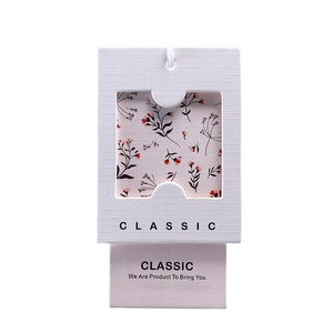 Fashion <strong>Design</strong> <strong>Custom</strong> Logo Eco-Friendly Coated <strong>Paper</strong> Double Side Color Printed Hang <strong>Tags</strong> for Garment Labels - Product Image 2