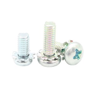 Saitong Hardware TUV Certified <b>M3</b> Steel Zinc Flange <b>Screws</b> for Electrical Panels Solutions - Product Image 1